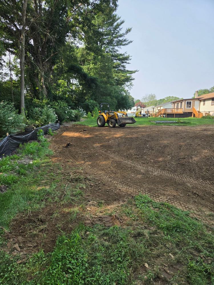 Site brought to final grade with silt fence in place